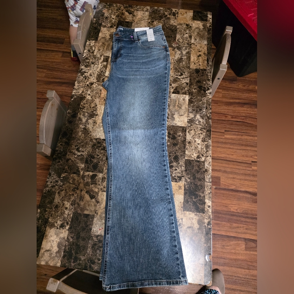 Maurices Flare & Wide Leg Blue Jeans